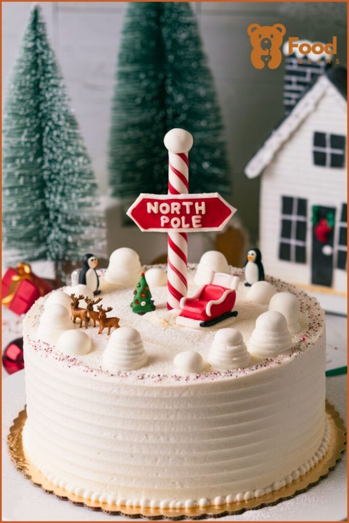 North Pole Cake Design