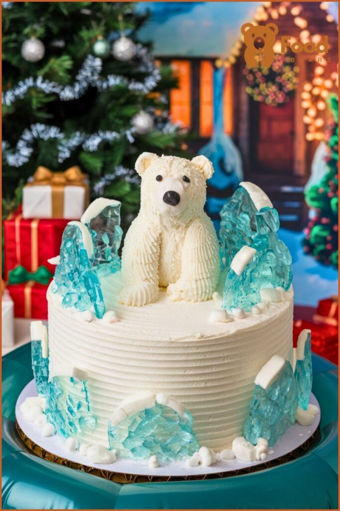 Polar Bear Christmas Cake