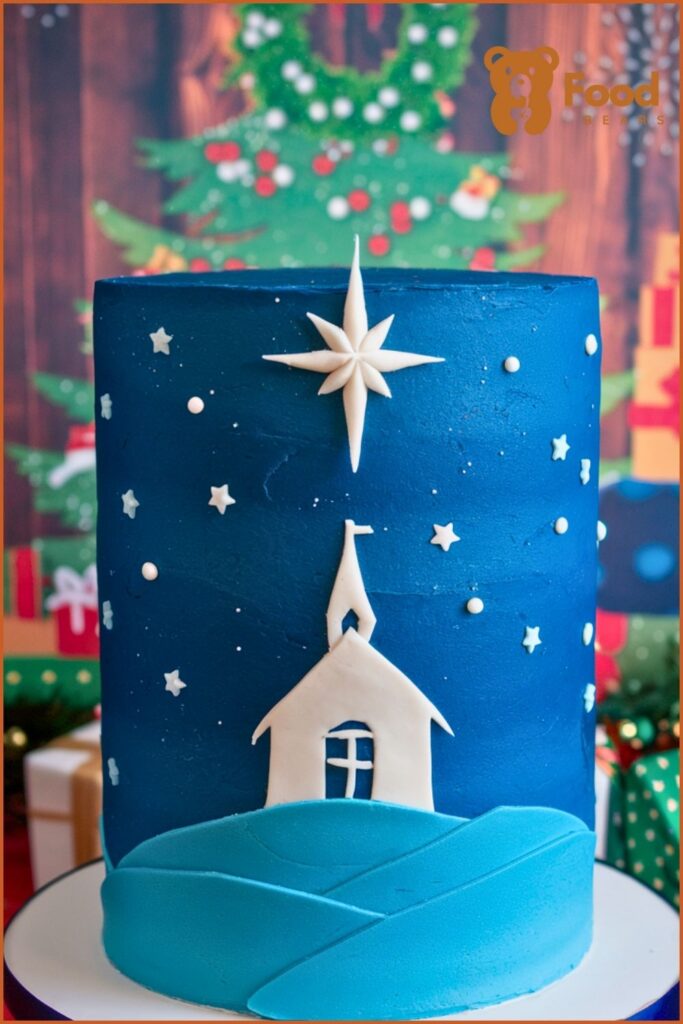 Silent Night Cake Design