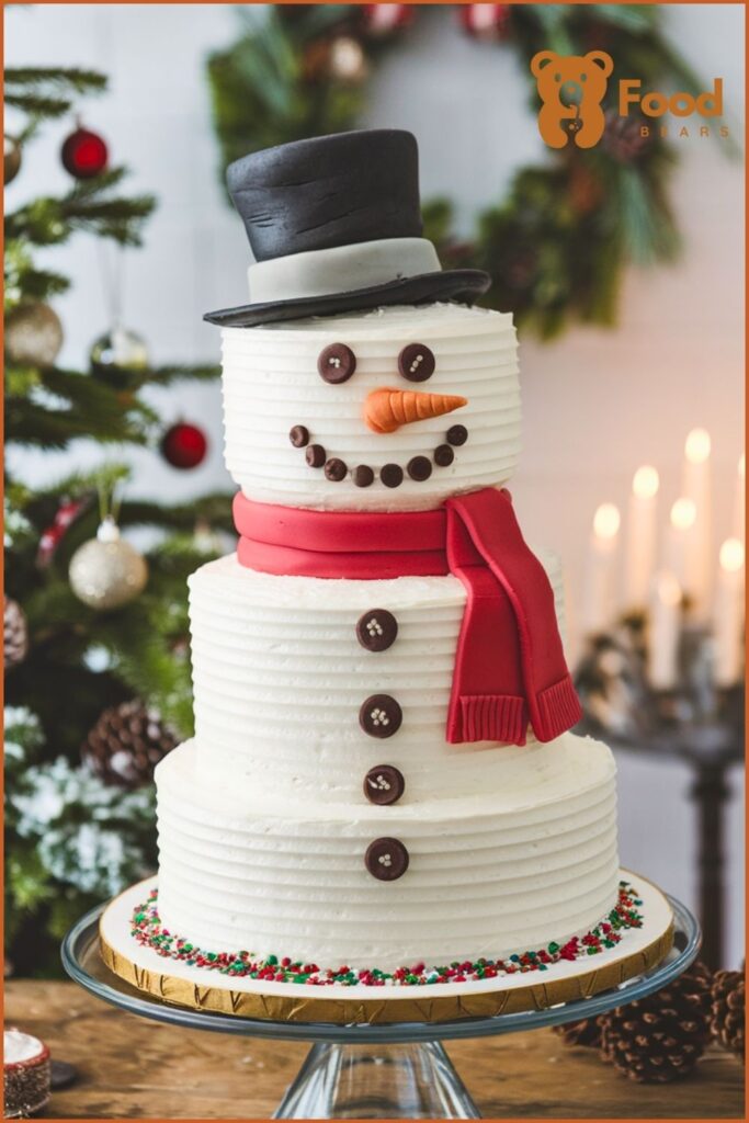 Snowman Cake Design