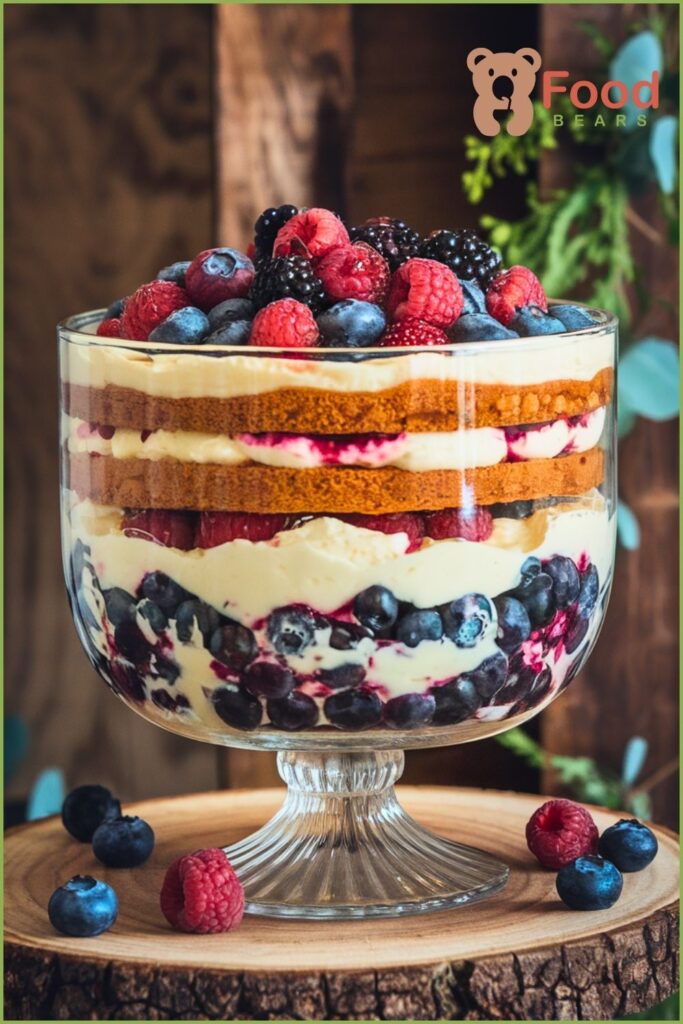Berry Chantilly Punch Bowl Cake