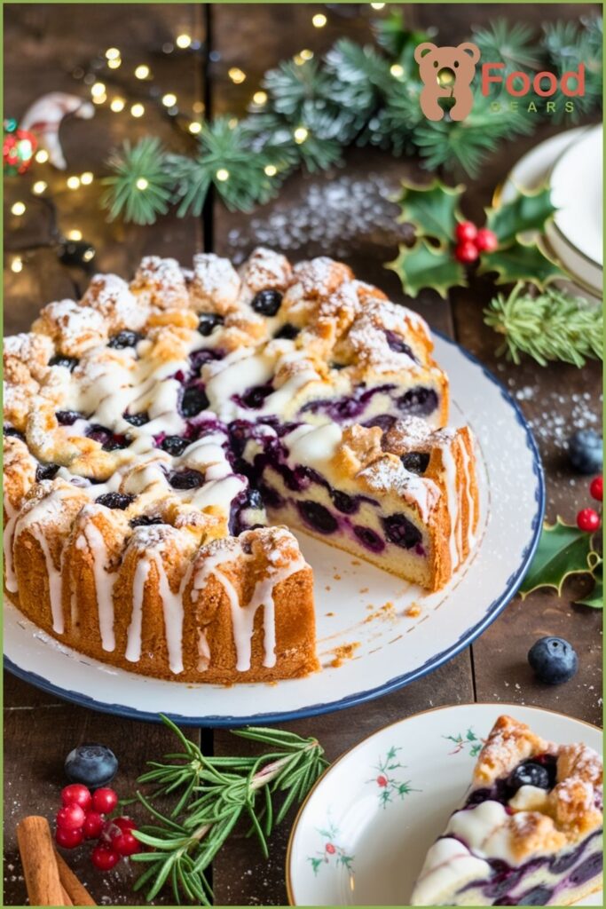 Blueberry Strudel Coffee Cake