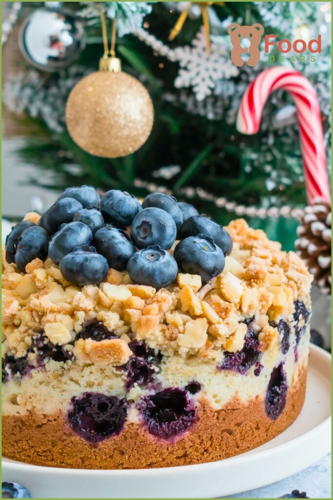 Keto Blueberry Coffee Cake