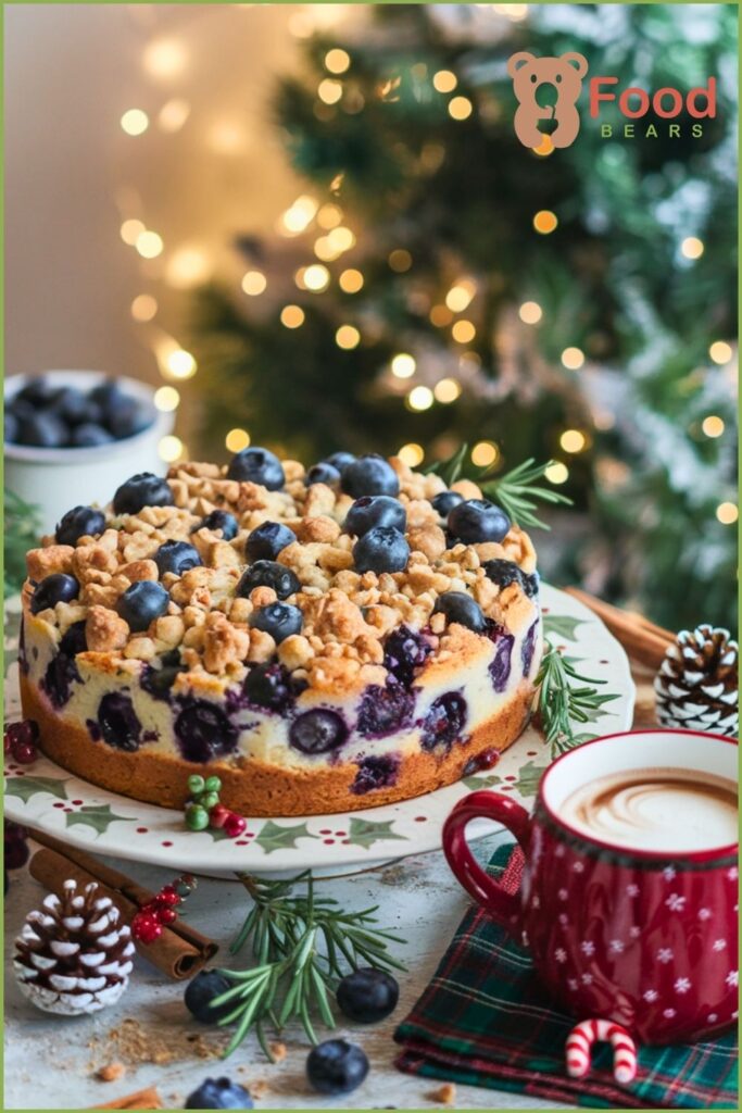 Low Carb Blueberry Coffee Cake