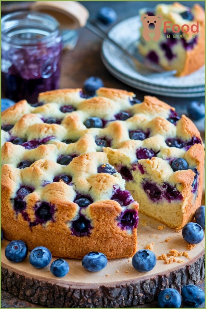 Sourdough Blueberry Breakfast Cake