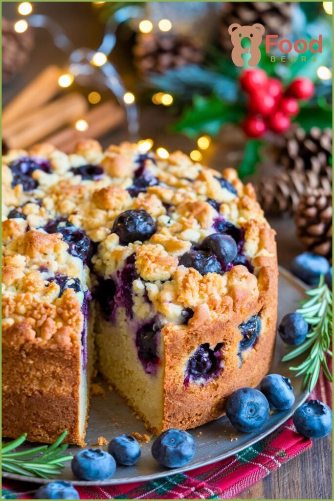 Sourdough Blueberry Coffee Cake