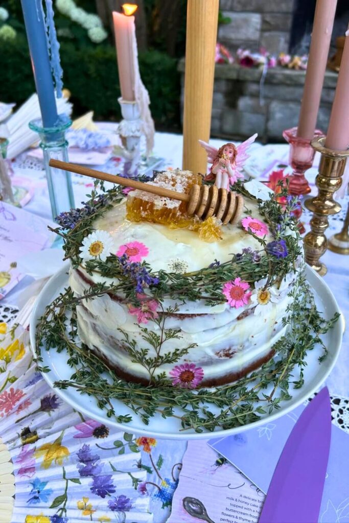 Almond Cake with Lemon Curd