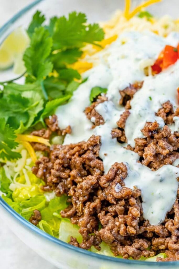 Assembling Your Restaurant-Style Taco Salad
