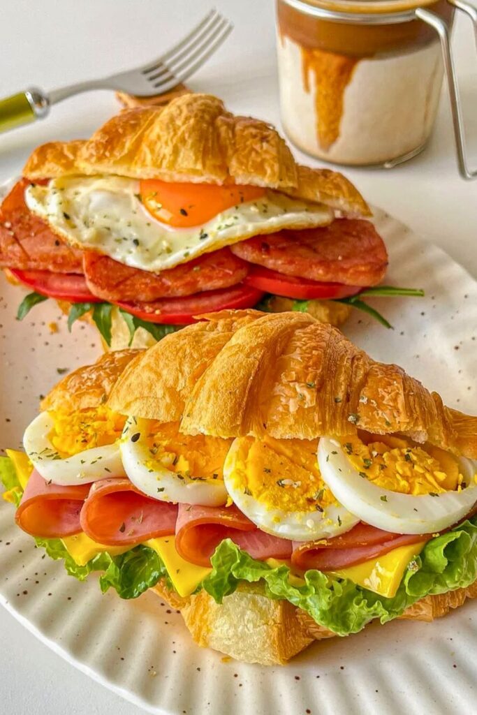 Breakfast Croissant Sandwiches