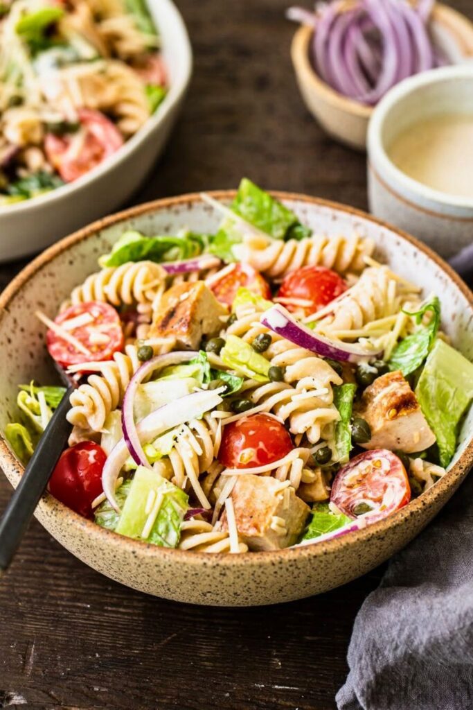 Chicken Caesar Pasta Salad