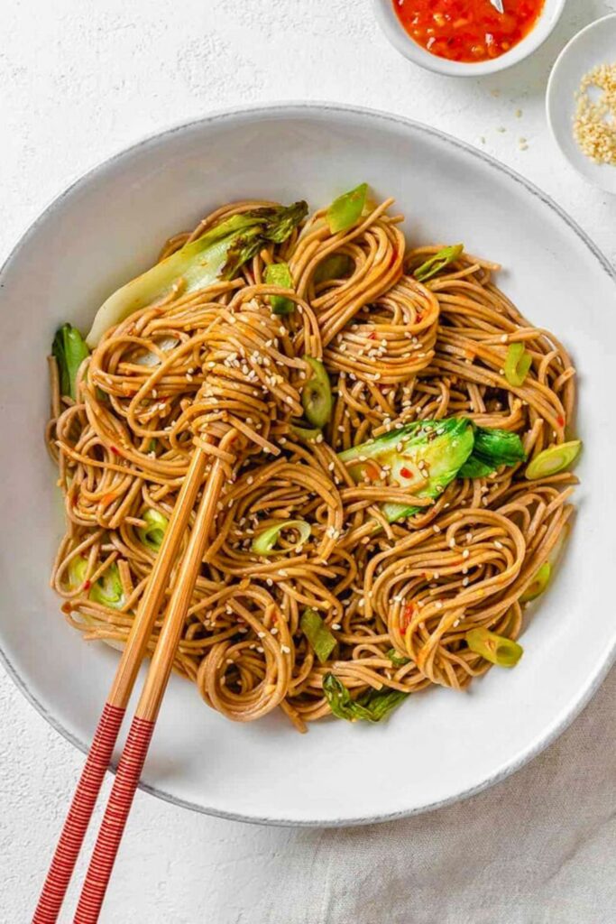 Cold Soba Noodles with Sesame Dressing