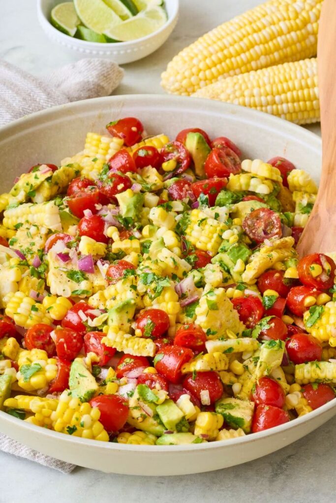 Corn, Tomato and Avocado Salsa Salad