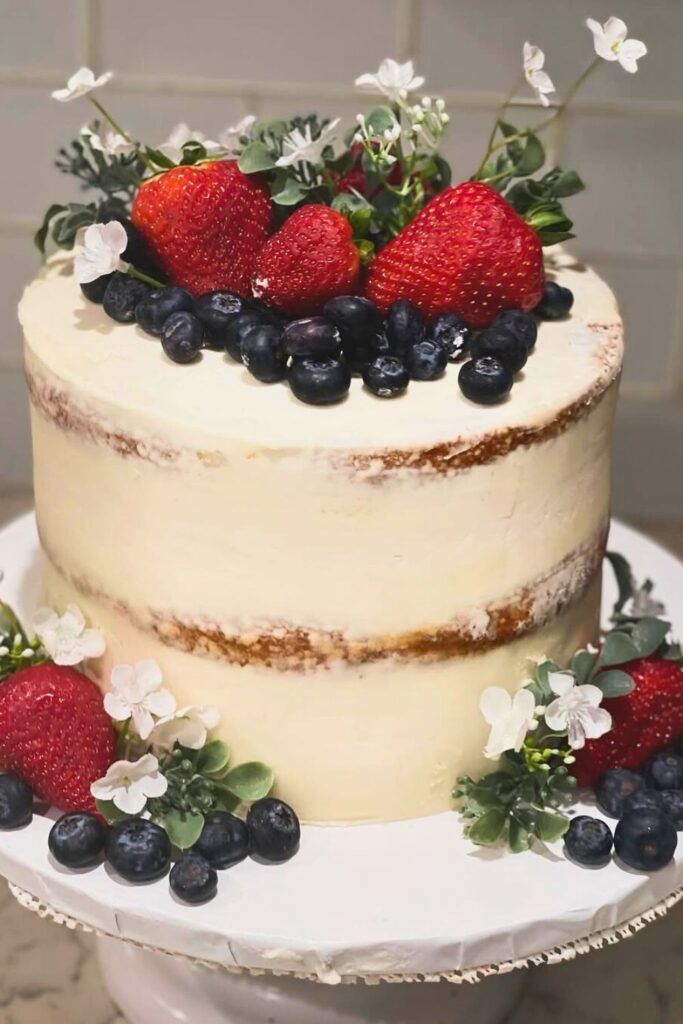 Fresh Berry Naked Cake