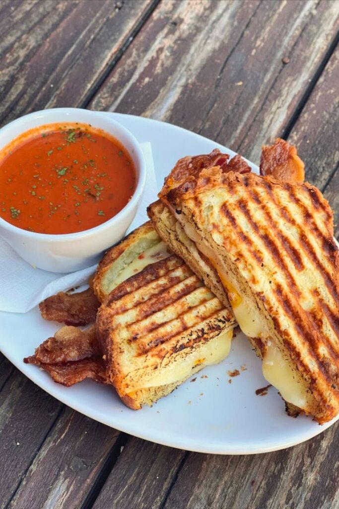 Grilled Cheese with Tomato & Basil
