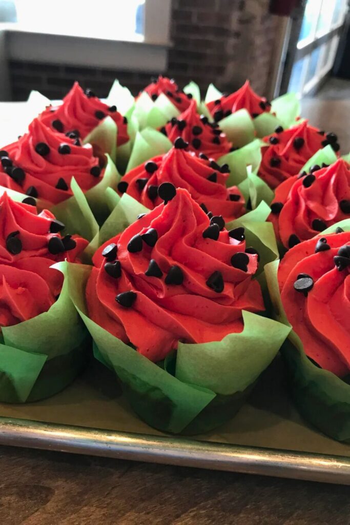 How to Make Watermelon Cupcakes
