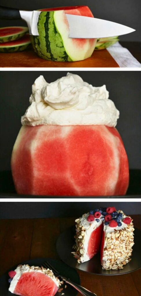 How to Make a Watermelon Birthday Cake