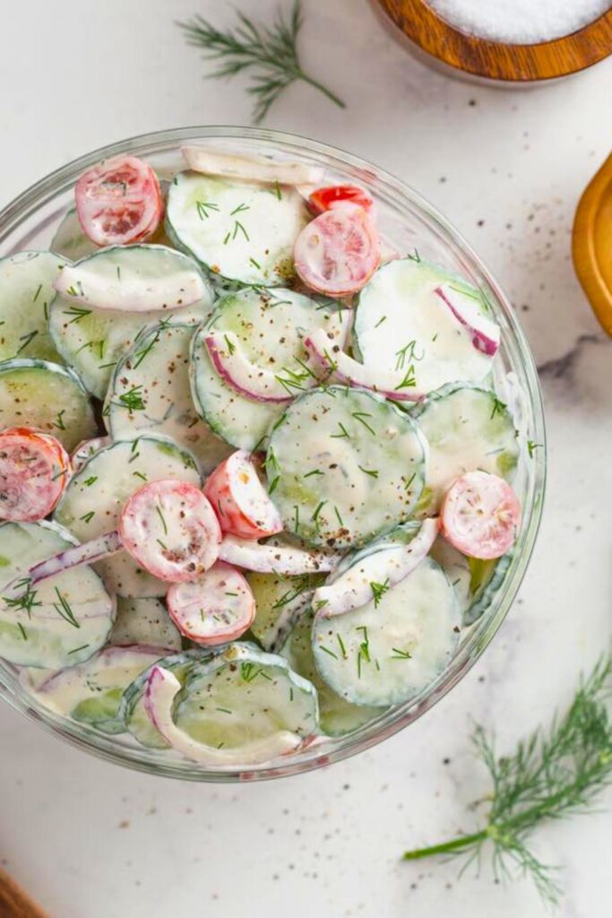 How to Serve Cucumber Tomato Salad