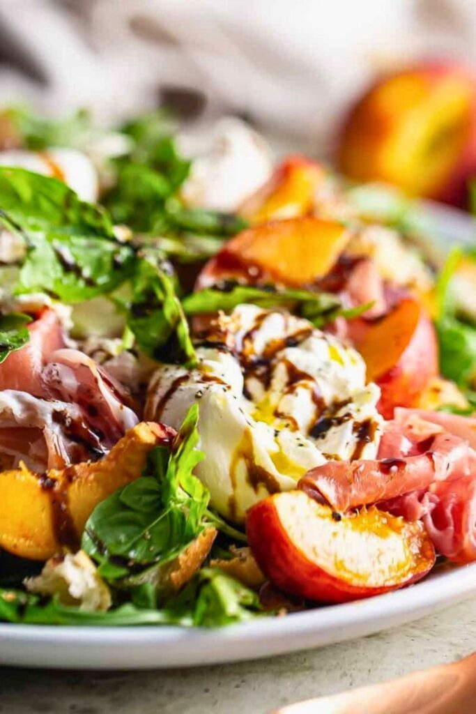 Peach Burrata Salad