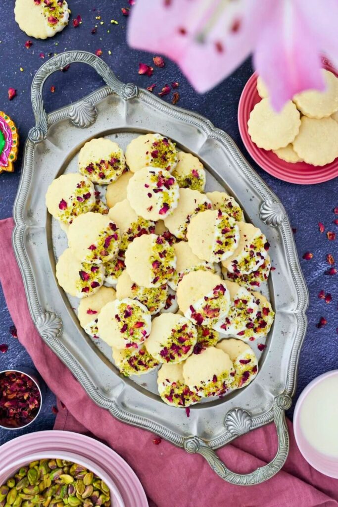 Rosewater Pistachio Cookies