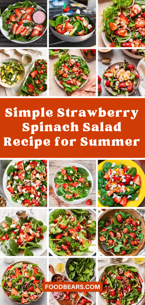 Simple Strawberry Spinach Salad Recipe for Summer