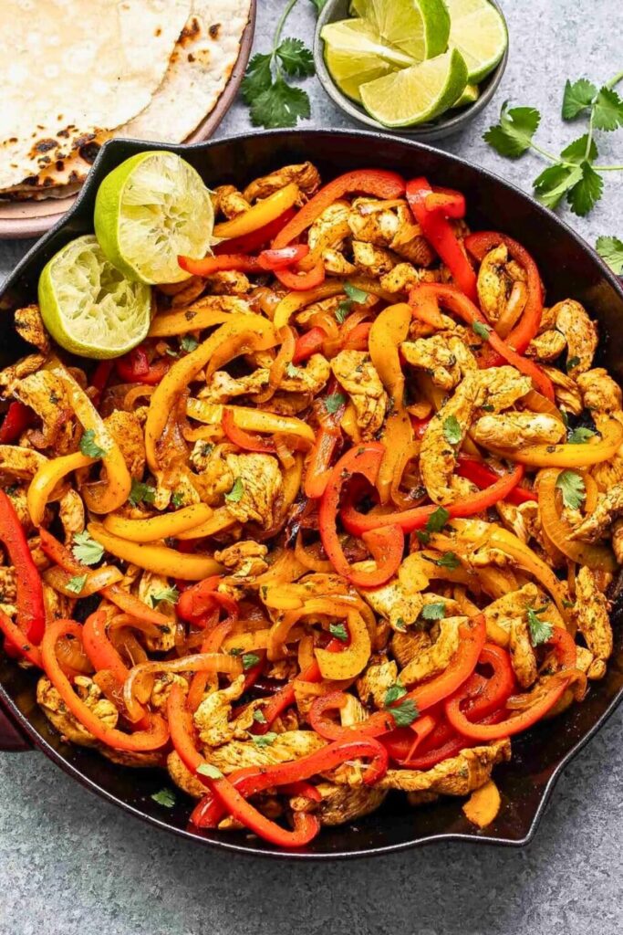 Skillet Chicken Fajitas