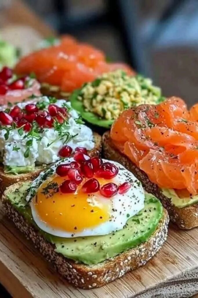 Smoked Salmon and Avocado Toast Platter