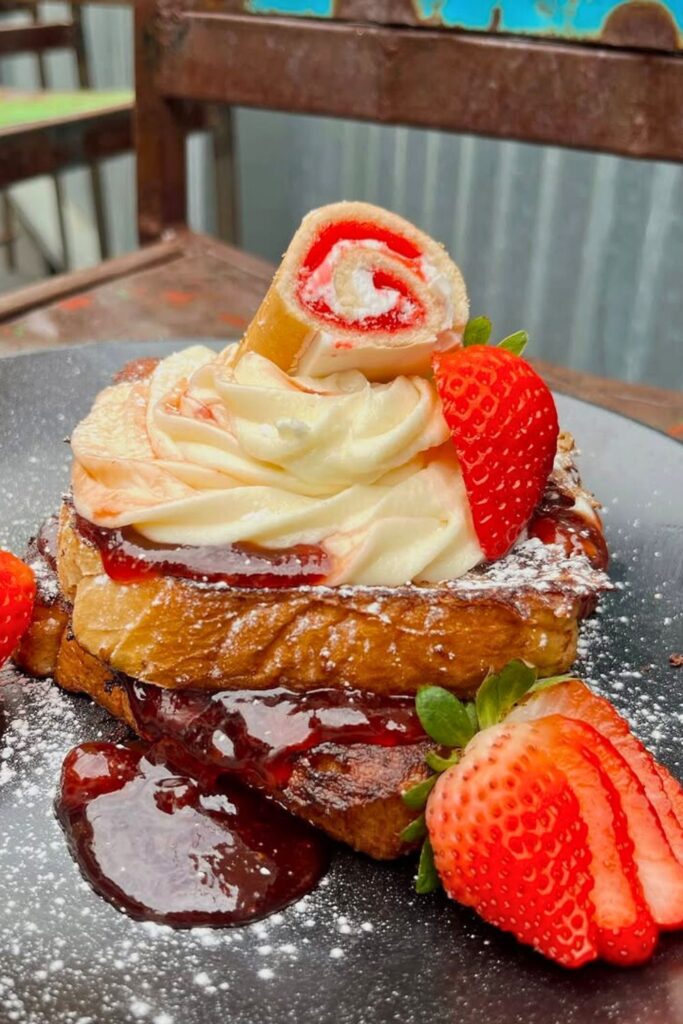 Strawberry Cream Cheese French Toast Bake
