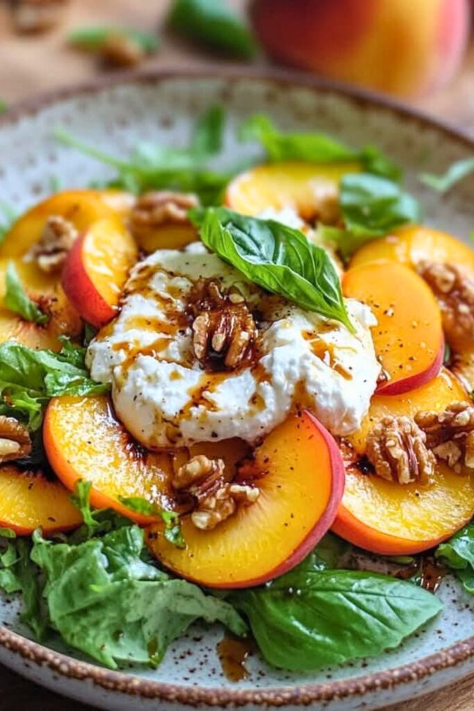 Tips for Peach Burrata Salad
