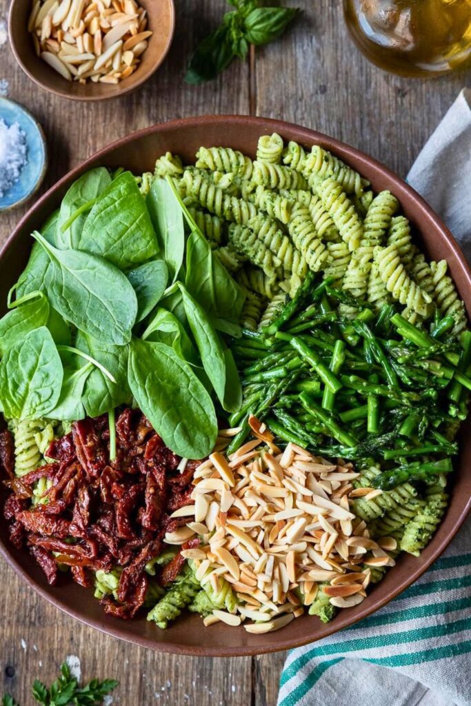 Vegan Pasta Salad Fresh Veggies