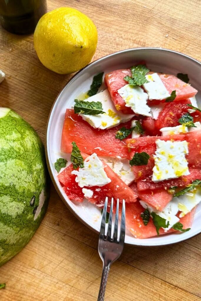 Watermelon, Feta, and Mint Salad