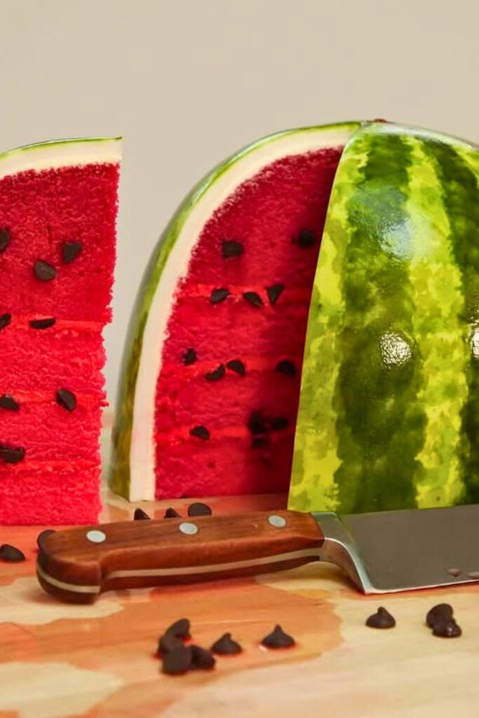 Watermelon Shaped Cake