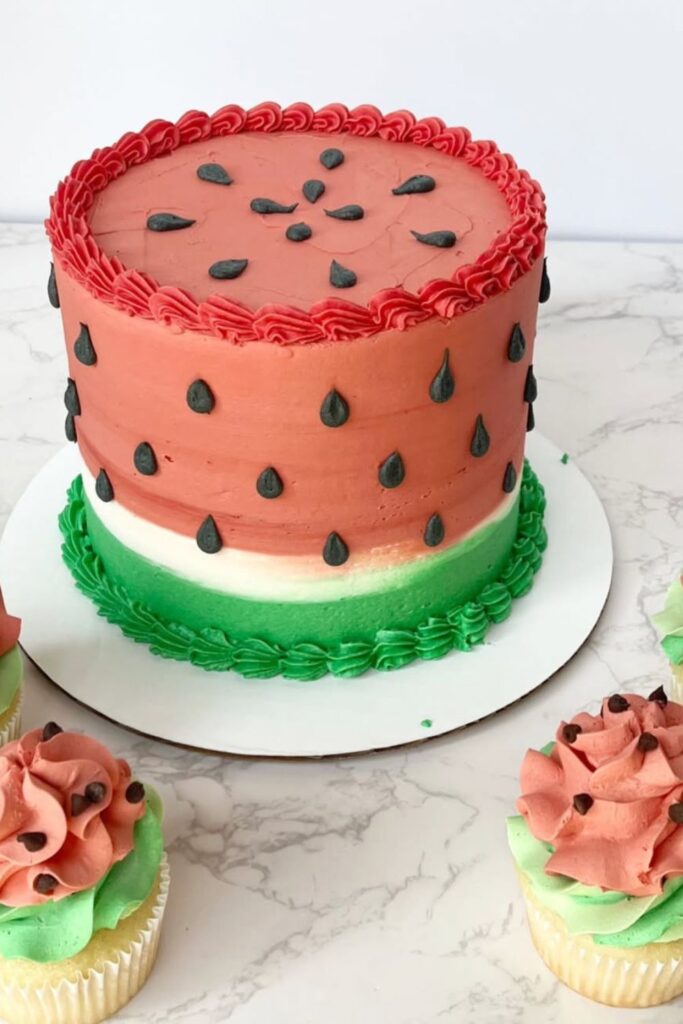 Watermelon Smash Cake