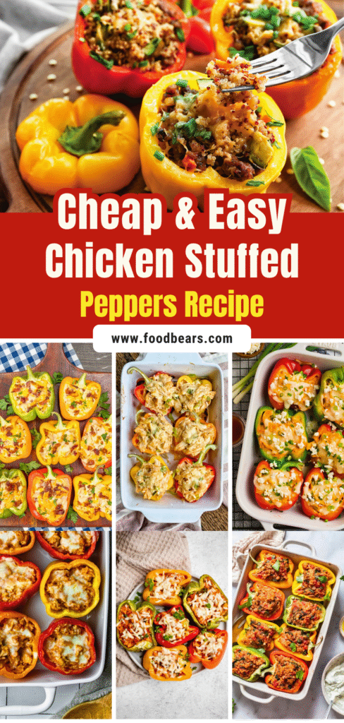 Cheap & Easy Chicken Stuffed Peppers Recipe