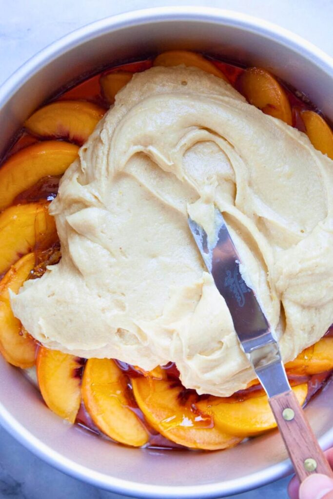 How to Make Peach Upside Down Cake