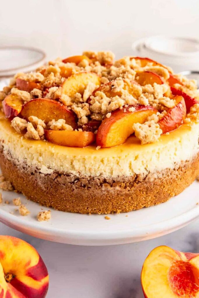 Making the Dreamy Peach Cake