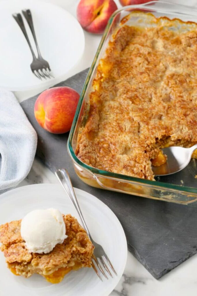 Peach Dump Cake