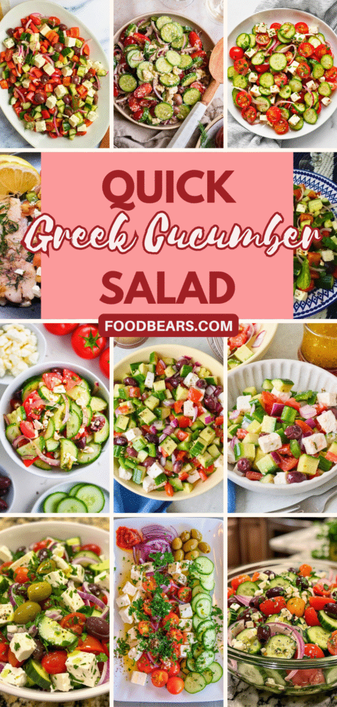 Quick Greek Cucumber Salad for Women