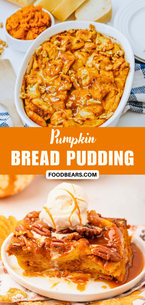 Pumpkin Bread Pudding That Tastes Like Fall