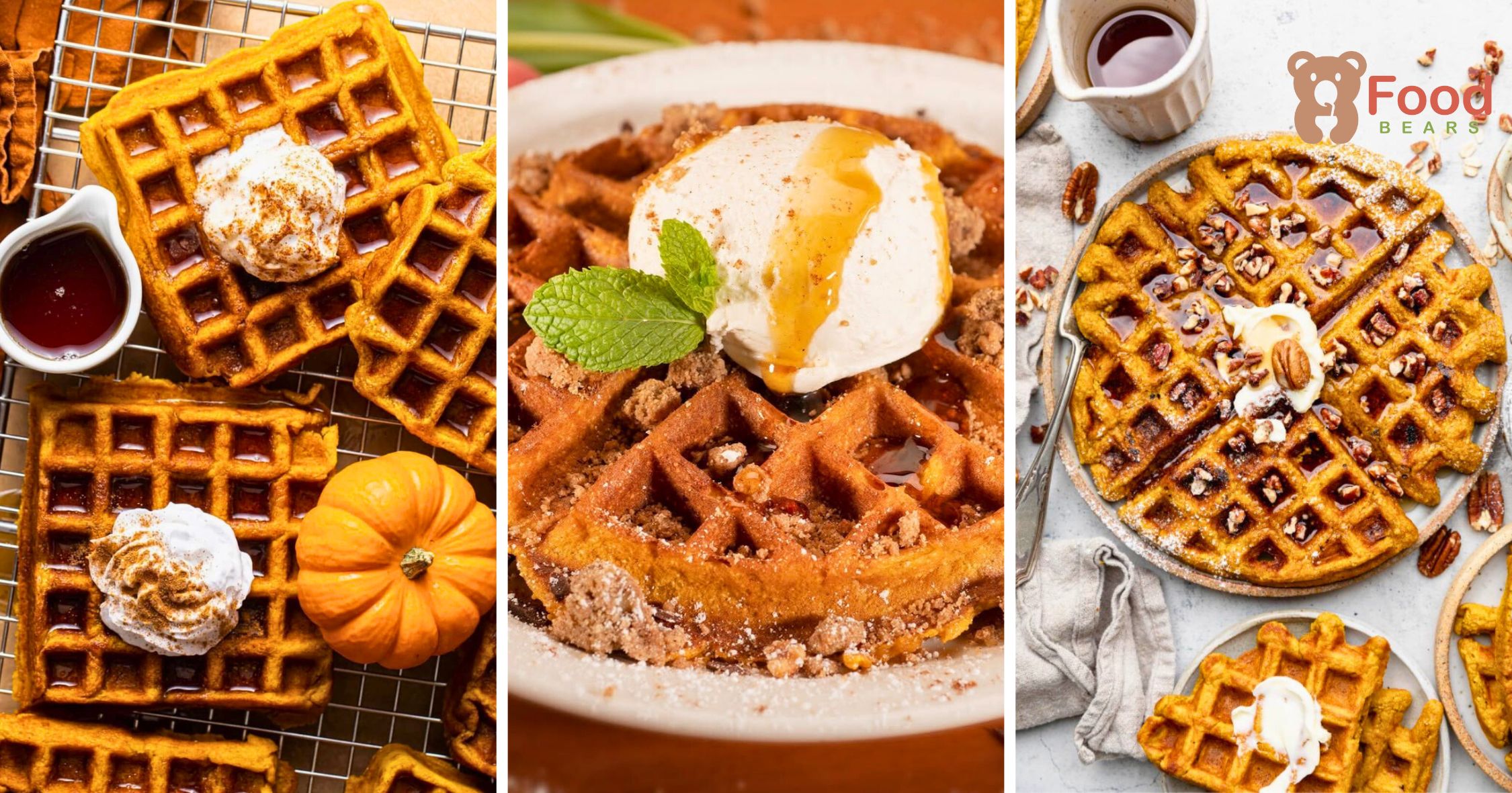 Pumpkin waffles recipe