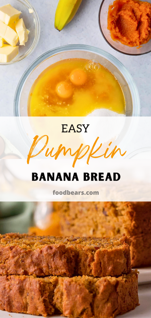 Easy Pumpkin Banana Bread Recipe in 40 Minutes