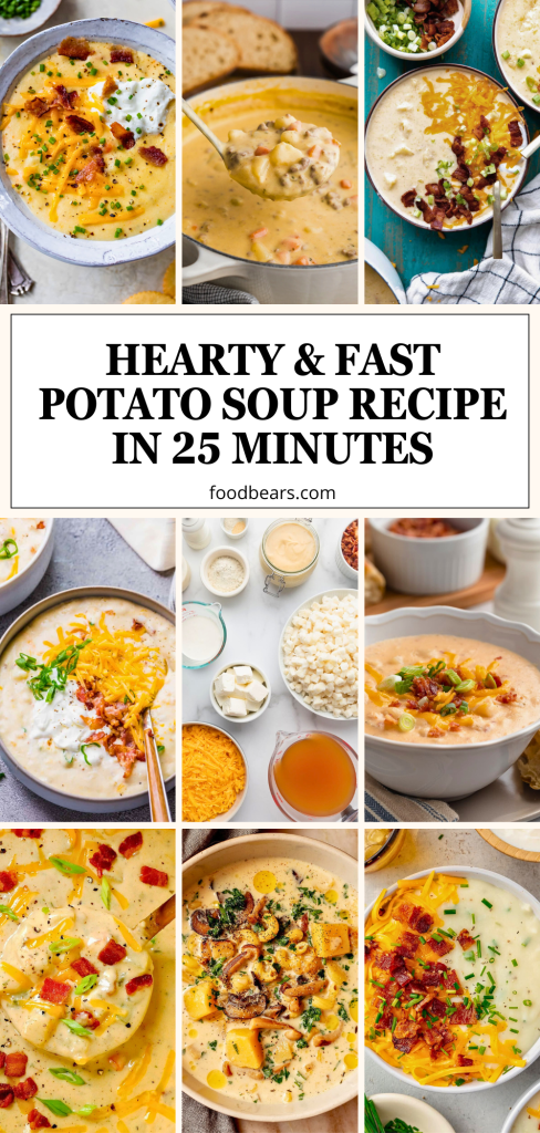 Hearty & Fast Potato Soup Recipe in 25 Minutes