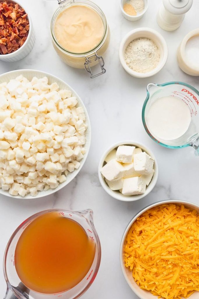 Ingredients for Potato Soup Recipe