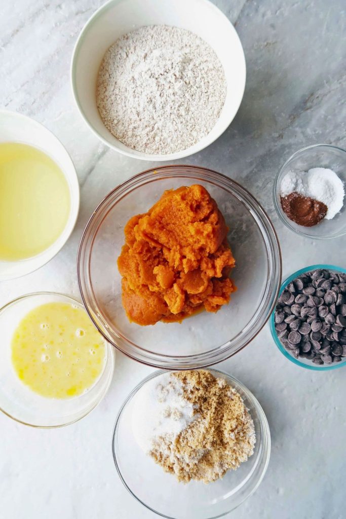 Pumpkin Chocolate Chip Muffins Ingredients