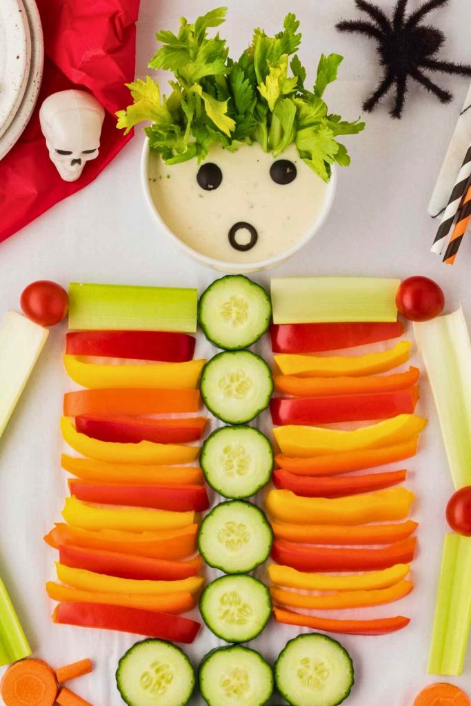 Skeleton Veggie Tray