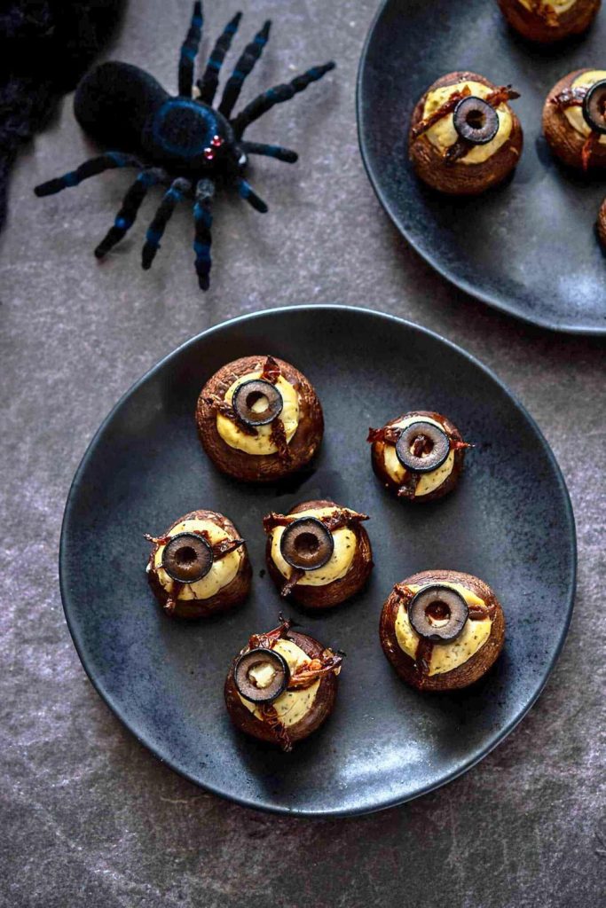 Stuffed Mushroom Eyeballs