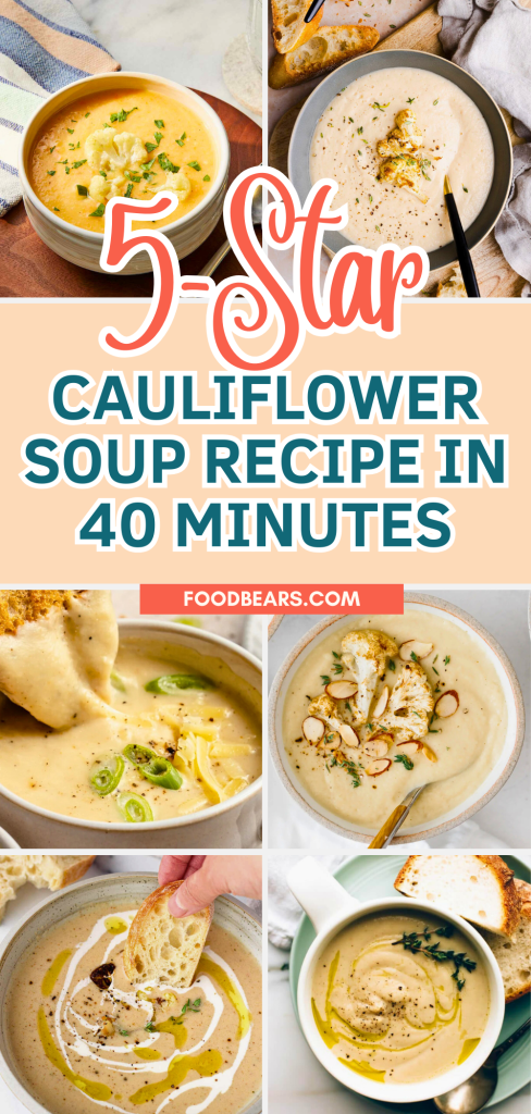 Creamy Vegan Cauliflower Soup