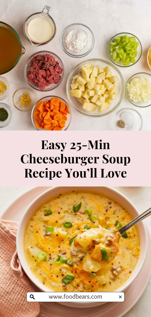 Easy 25-Min Cheeseburger Soup Recipe You’ll Love