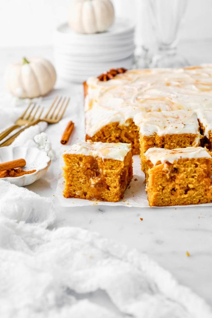 How to Make Pumpkin Poke Cake