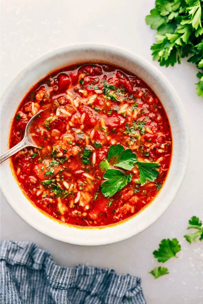 Serving of Stuffed Pepper Soup