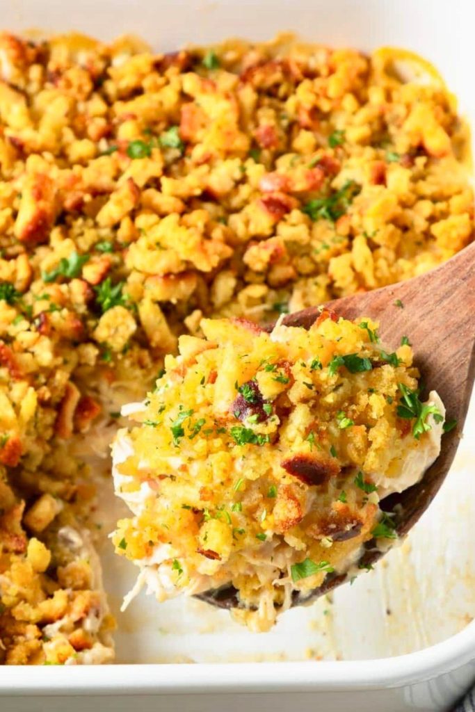 Chicken Stuffing Casserole
